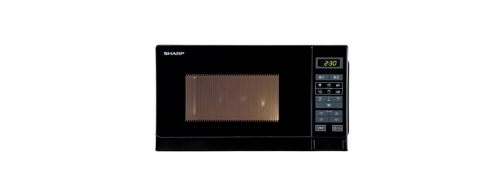 Sharp R242BKW Solo-Mikrowelle Schwarz