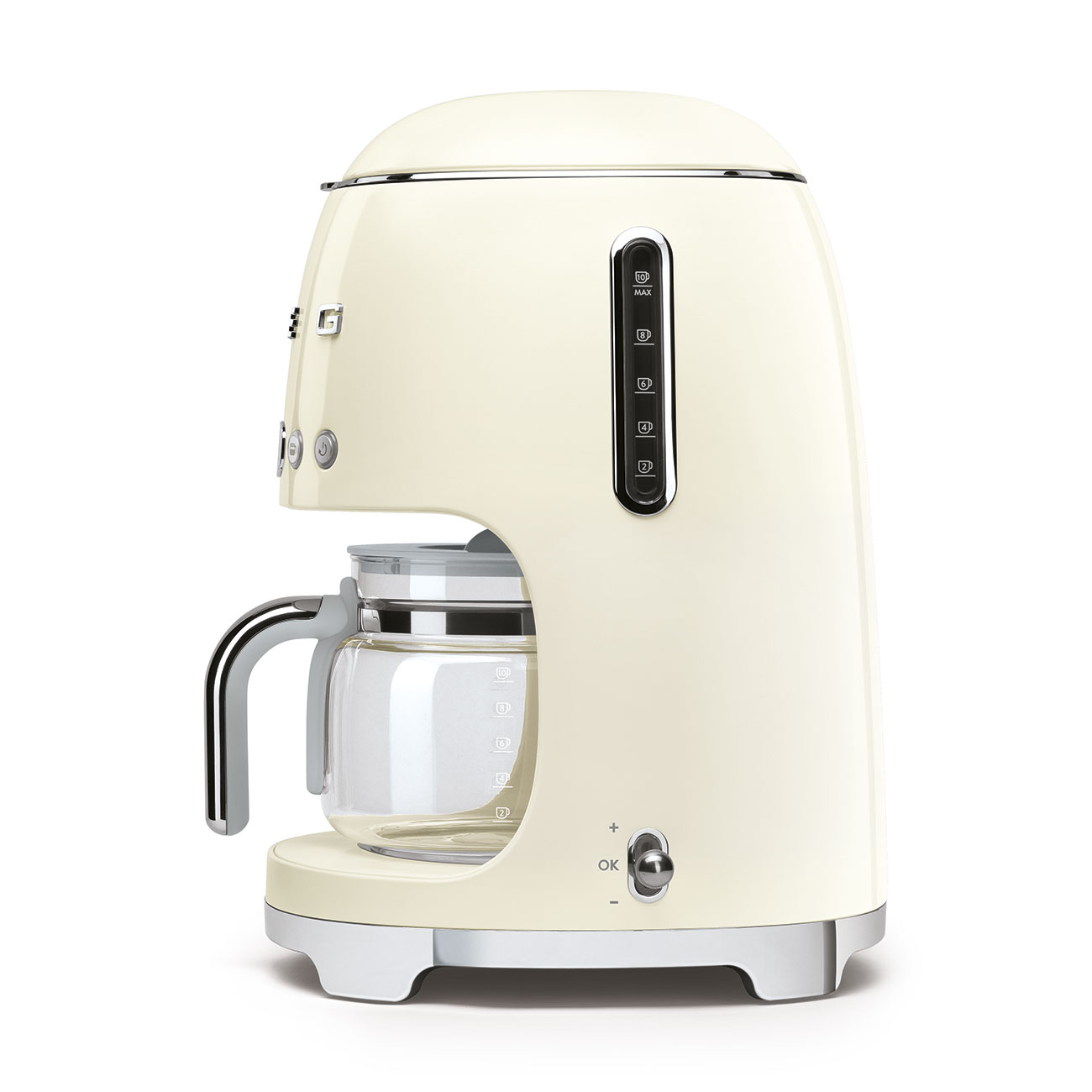 Smeg DCF02CREU Filterkaffeemaschine Creme 50s Style Jubiläumsaktion - 60 Monate Geräteschutz