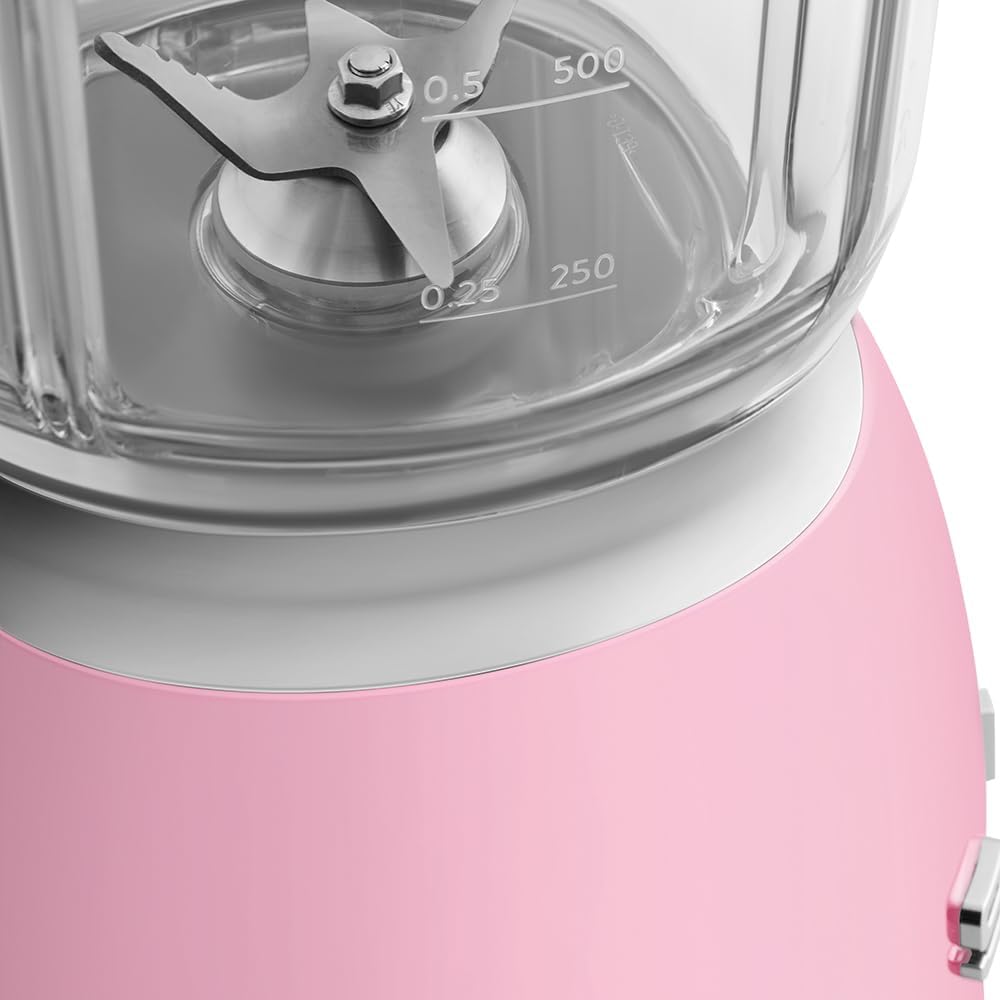 Smeg BLF03PKEU Standmixer Cadillac Pink 50s StyleJubiläumsaktion - 60 Monate Geräteschutz