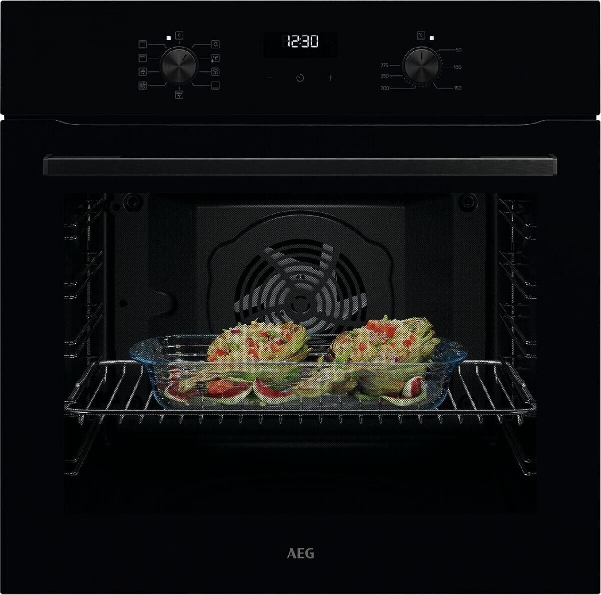 AEG TU5AB20WSK Einbaubackofen, SurroundCook Backofen, schwarz