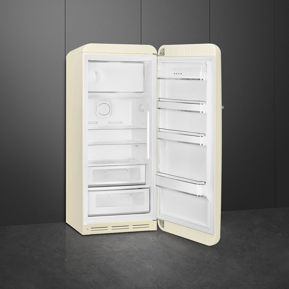 Smeg FAB28RCR6 Kühlschrank Rechtsanschlag Creme 50`s Style, 2026 Modell, EEK: C