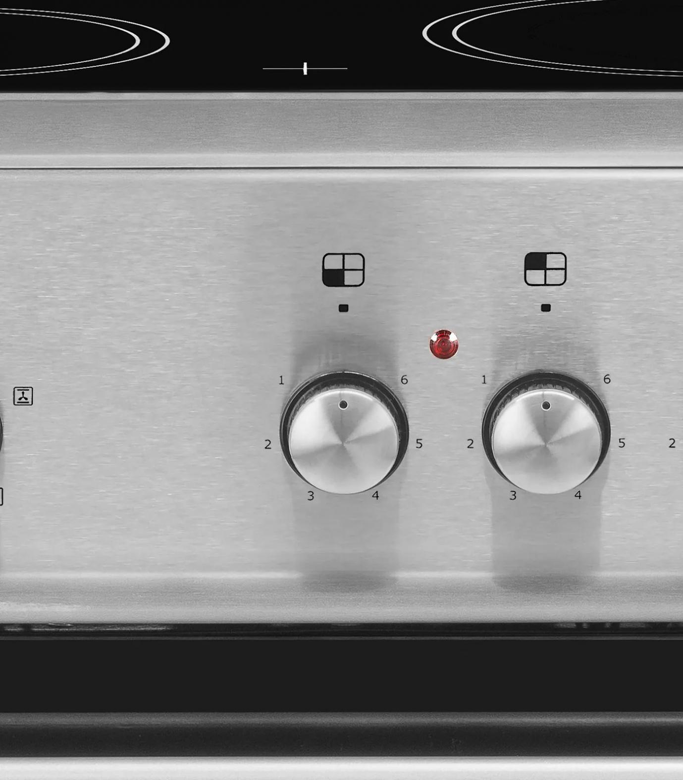 Exquisit ECM6-4 Inox |Silber, 60,5 Liter Garraum | Elektro-Standherd