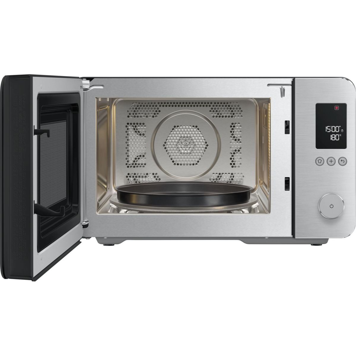 Smeg MOC02BLMEU Kombi-Tisch-Mikrowelle, Schwarz, 9 Funktionen
