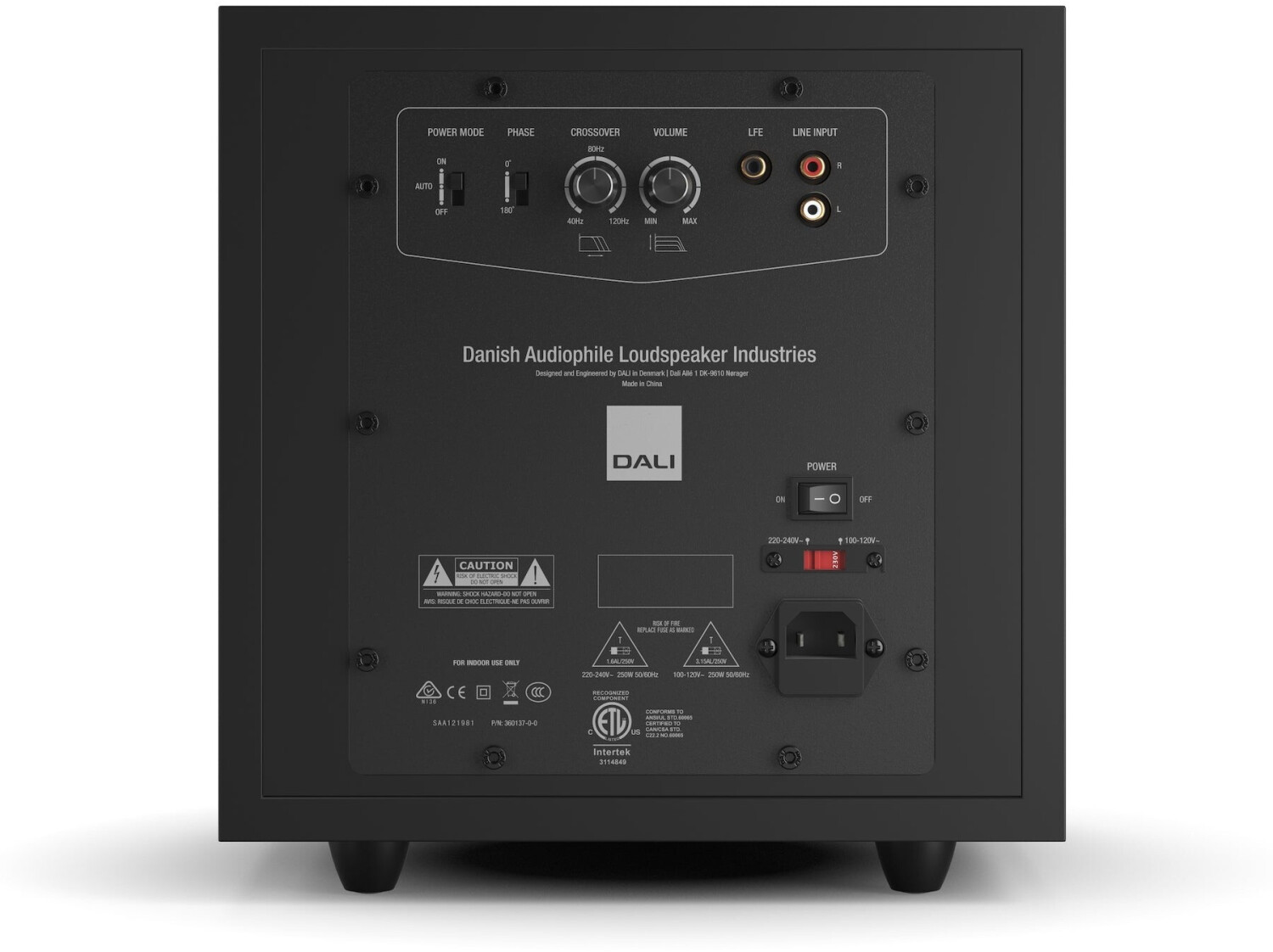 Dali Subwooder SUB E-9 F BLACK SATIN schwarz