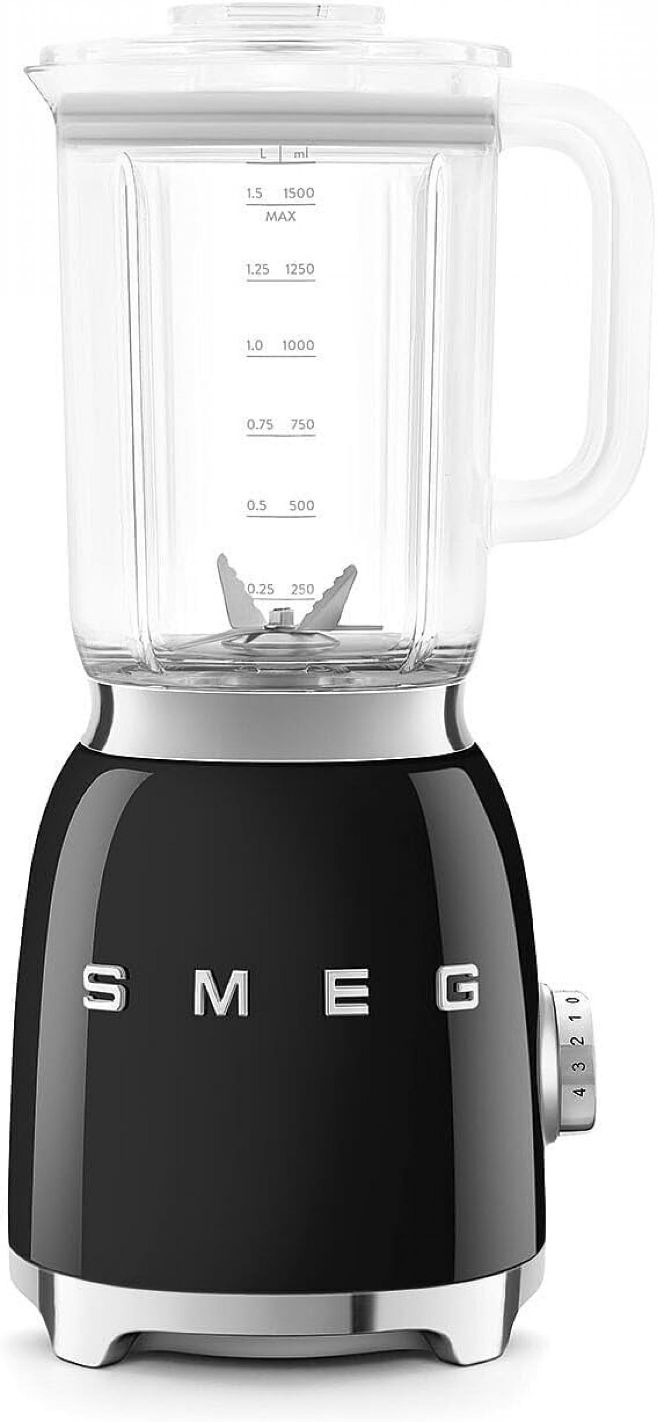 Smeg BLF03BLEU Standmixer schwarz 50s Style Jubiläumsaktion - 60 Monate Geräteschutz