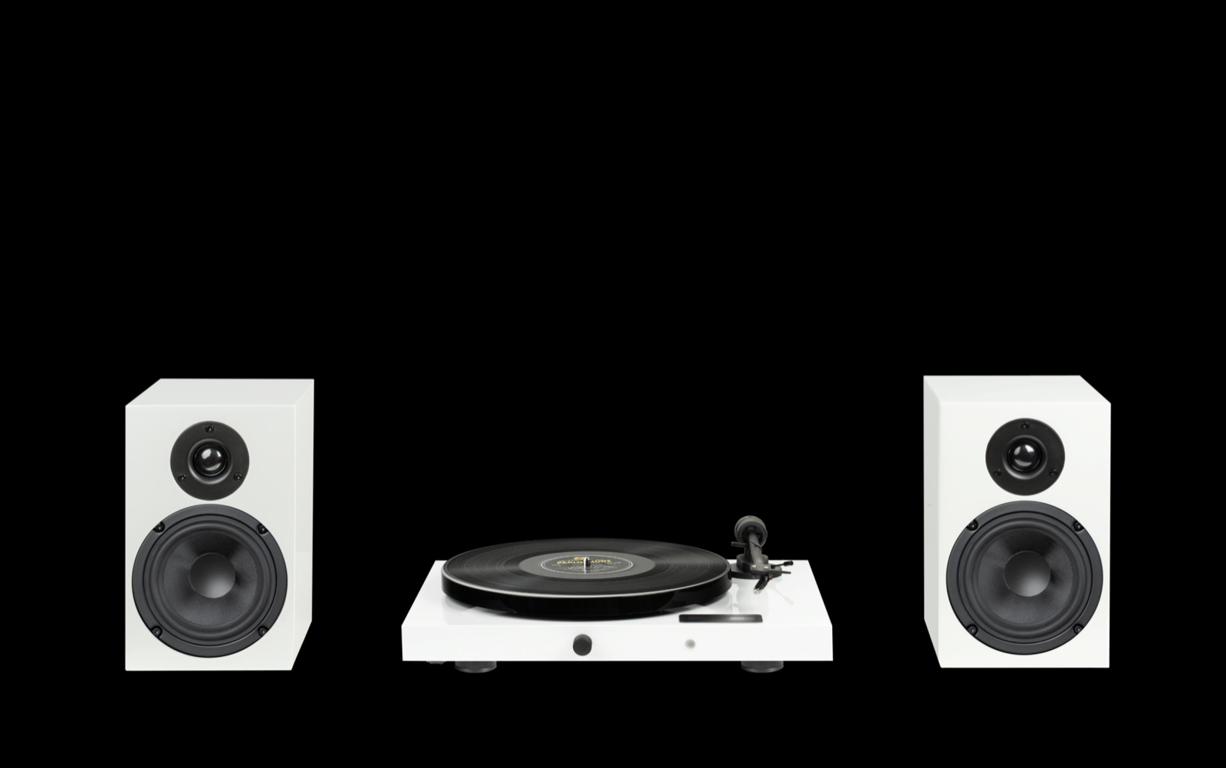 Pro-Ject Juke Box E1 Set 2 Hochglanz Weiß
