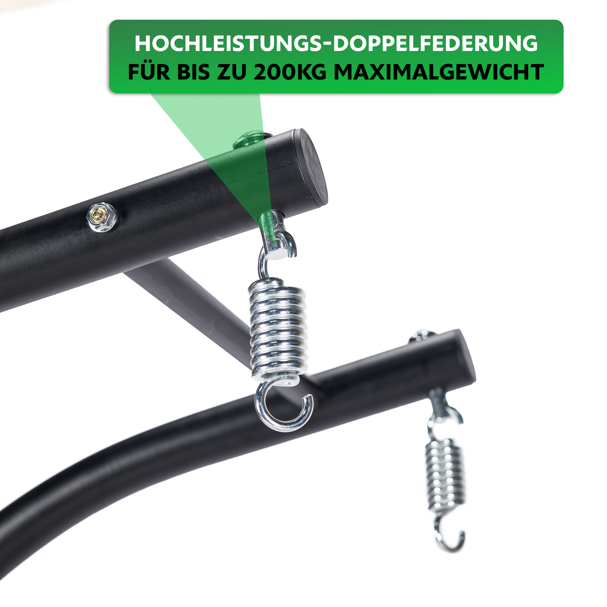 Endorphin Hängesessel Twin mit Gestell & weichem Kissen für 2 Personen