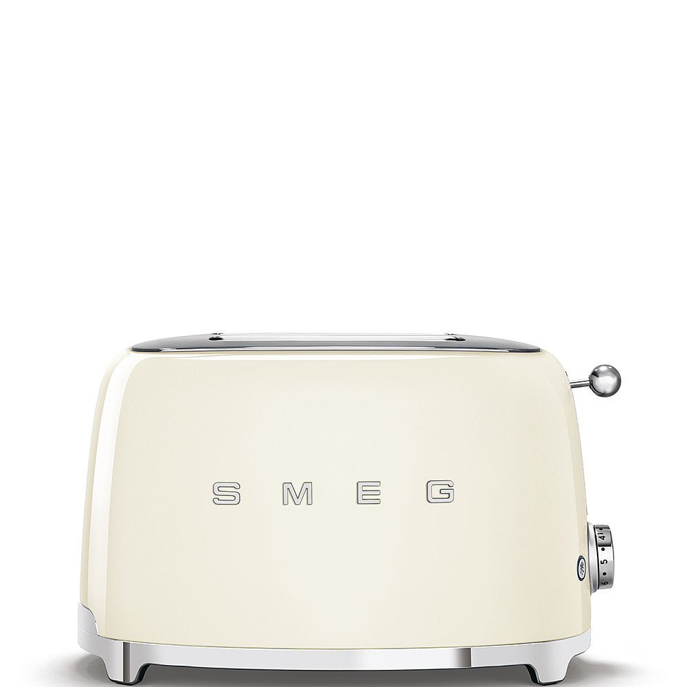 Smeg TSF01CREU 2-Schlitz-Toaster Creme 50s Style kompakt