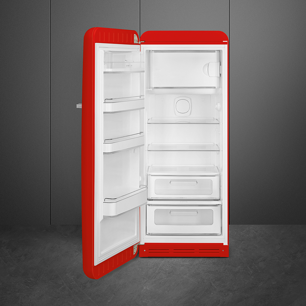 Smeg FAB28LRD5  Kühlschrank Linksanschlag Rot 50`s Style, EEK: D