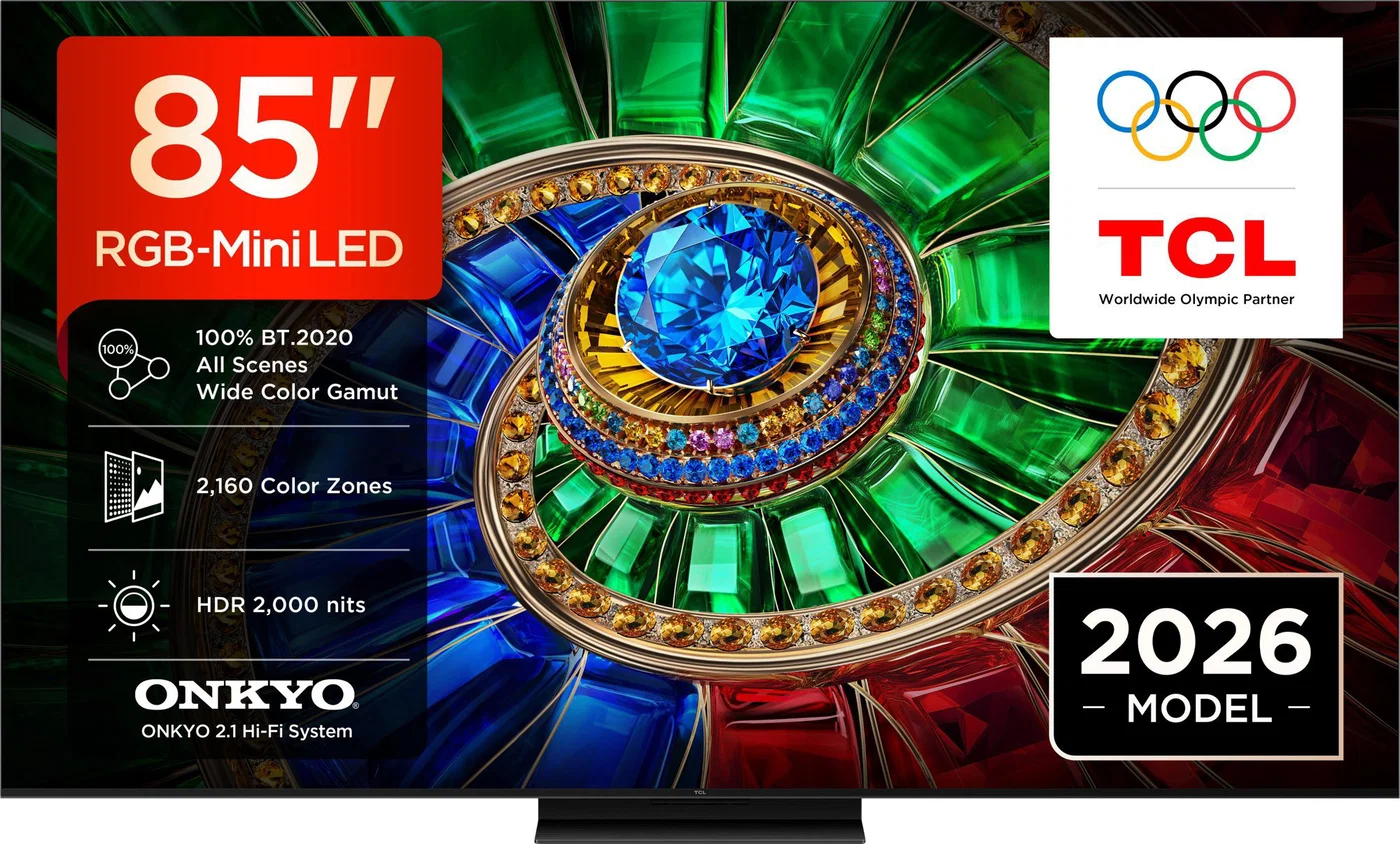 TCL 85RM7L RGB-Mini LED, 85 Zoll (215cm), 4K UHD, 144Hz, Smart-TV, IMAX