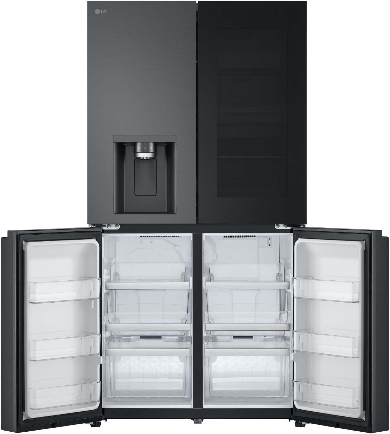 LG GMG961NPKE Multi-Door InstaView, 637 L, Total No Frost, Essence Black Steel