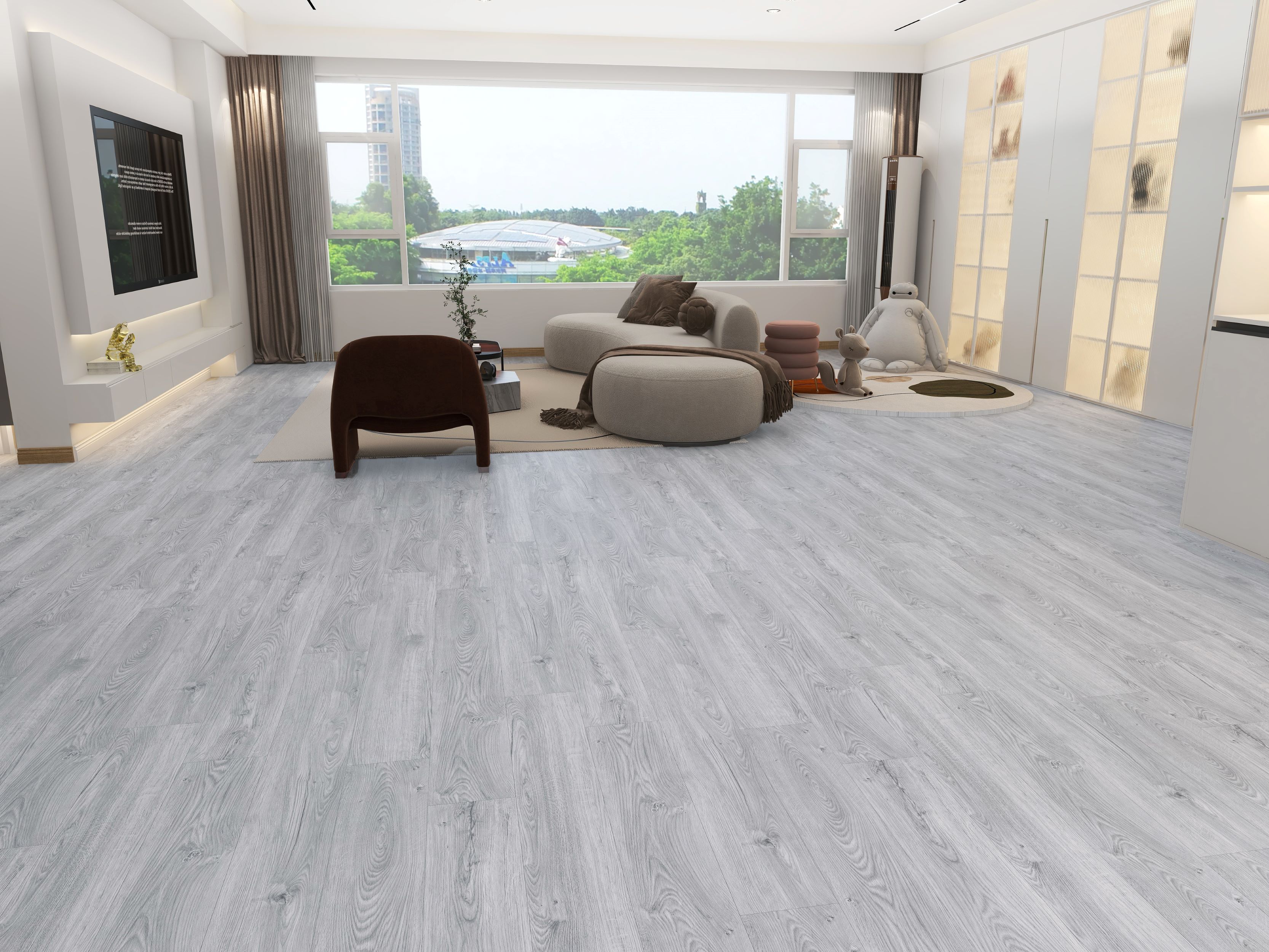 Endorphin Vinylboden selbstklebend in Holzoptik Hellgrau 2,93qm