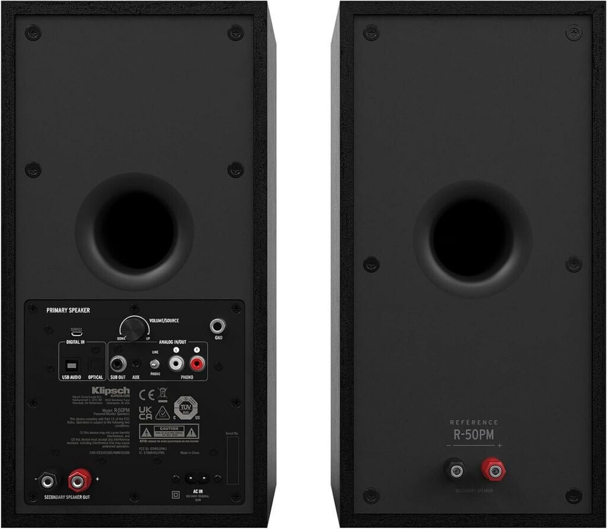 Klipsch R-50PM EUA Schwarz Paar