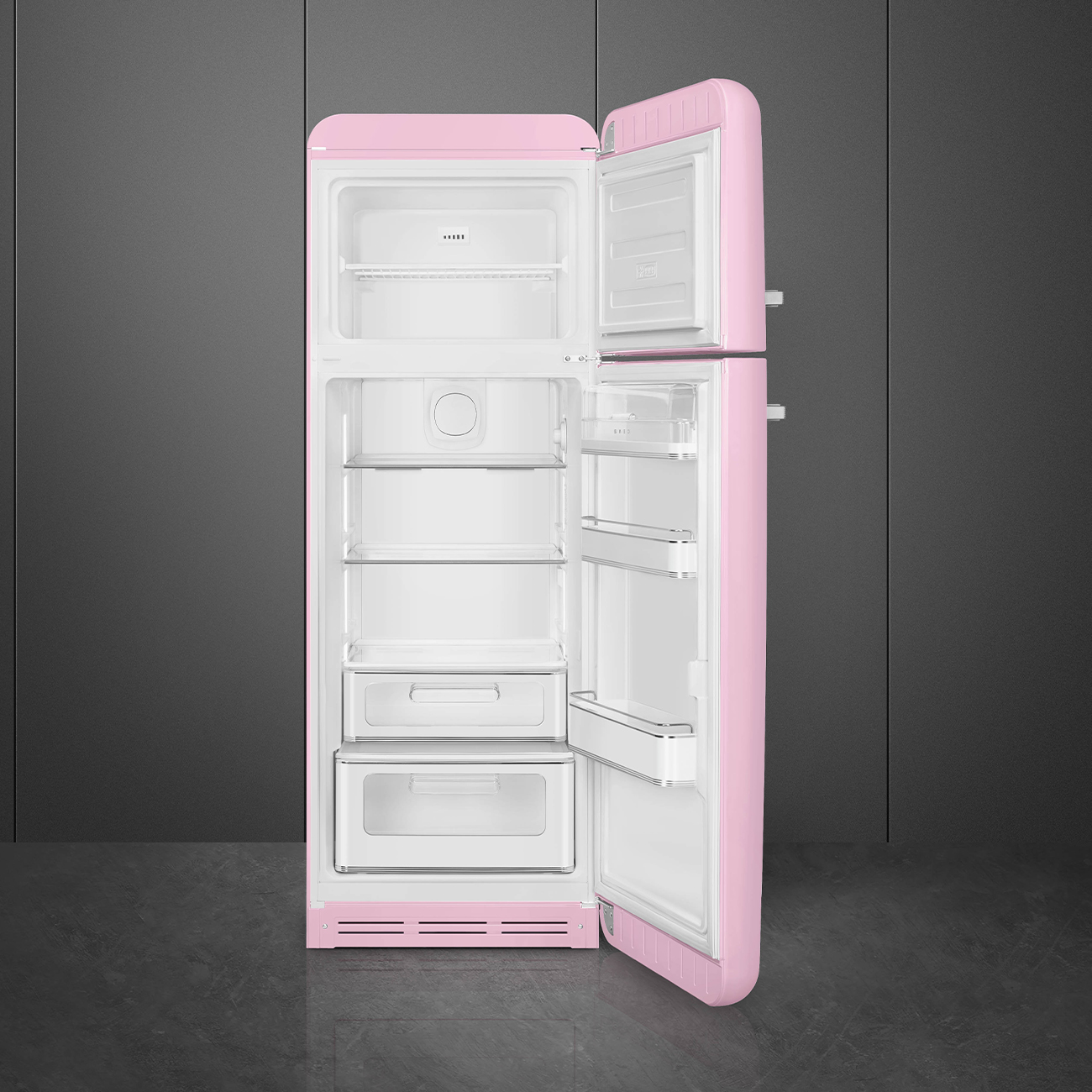 Smeg FAB30RPK6 Kühl-/Gefrierkombination Rechtsanschlag Cadillac Pink 50s Style, EEK: C