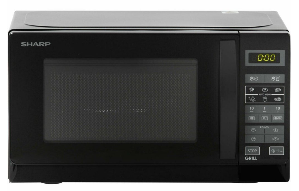 Sharp R642BKW Mikrowelle mit Grill Schwarz