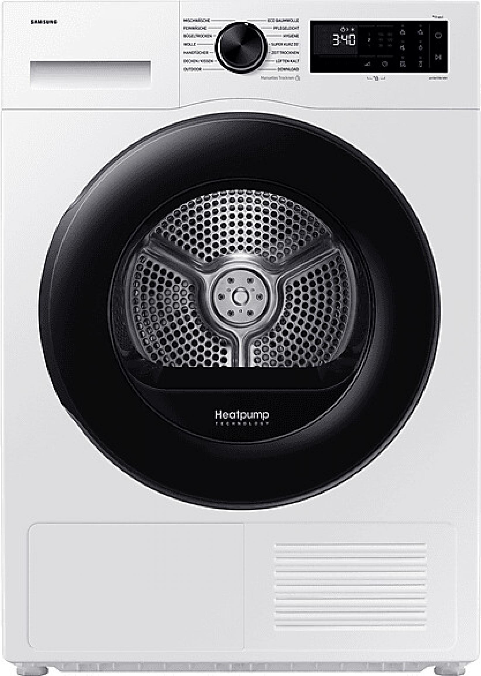 Samsung DV91DG52A0AEEG Wärmepumpentrockner, EEK: C, 9kg weiß