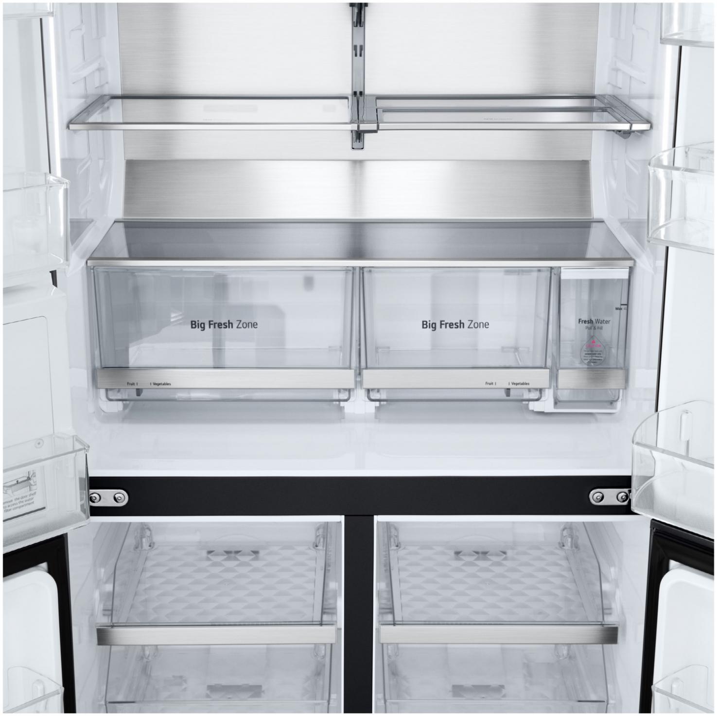 LG GMG961NPKE Multi-Door InstaView, 637 L, Total No Frost, Essence Black Steel