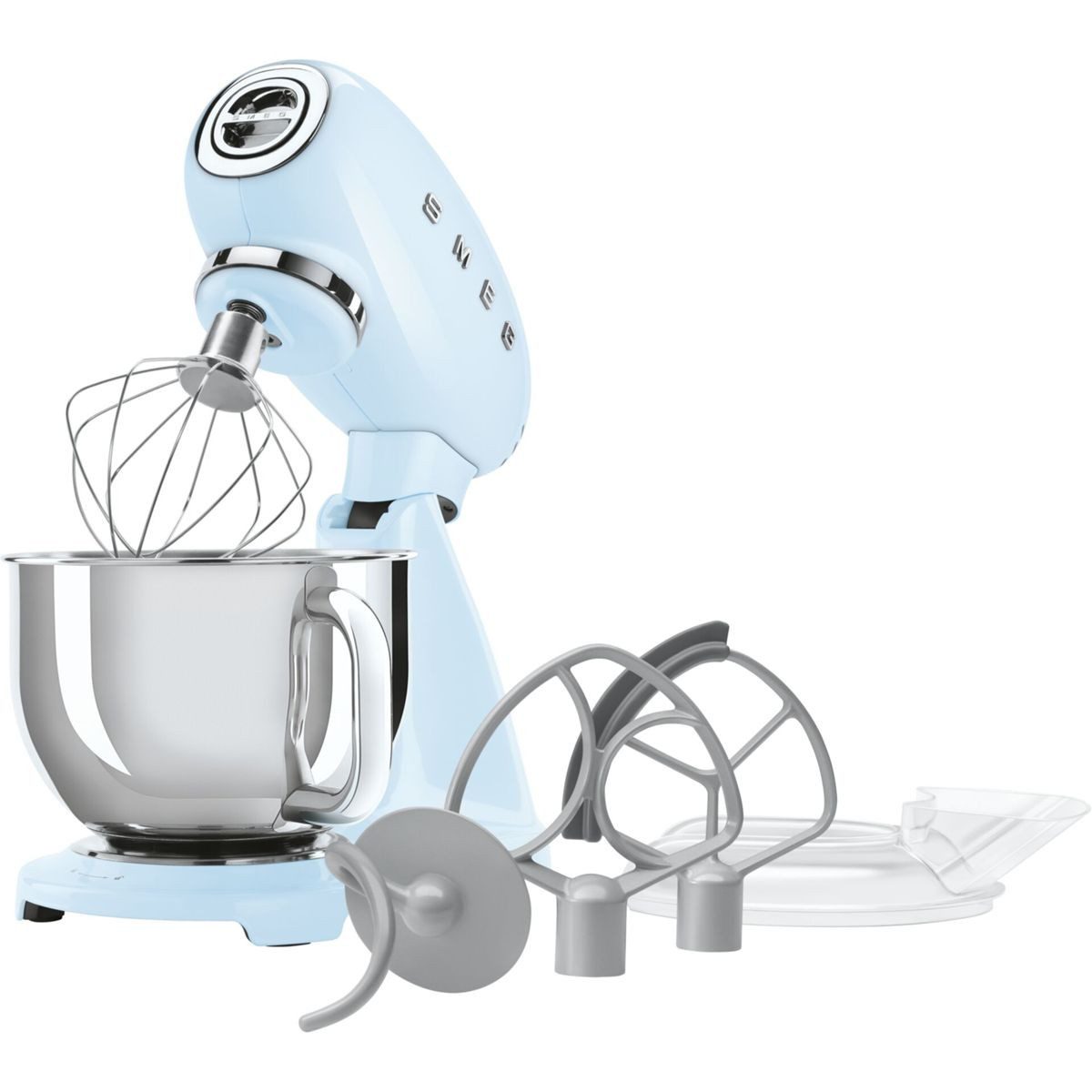 Smeg SMF05PBEU Küchenmaschine 50s Style Pastellblau,2026 Modell Jubiläumsaktion-60 Monate Geräteschutz
