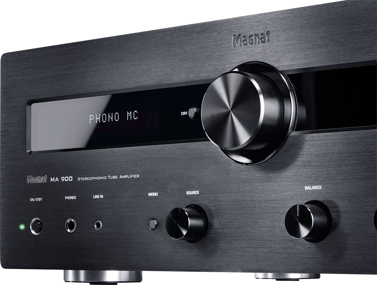 Magnat MA 900, schwarz Stereo Hybrid-Verstärker Skonto Aktion