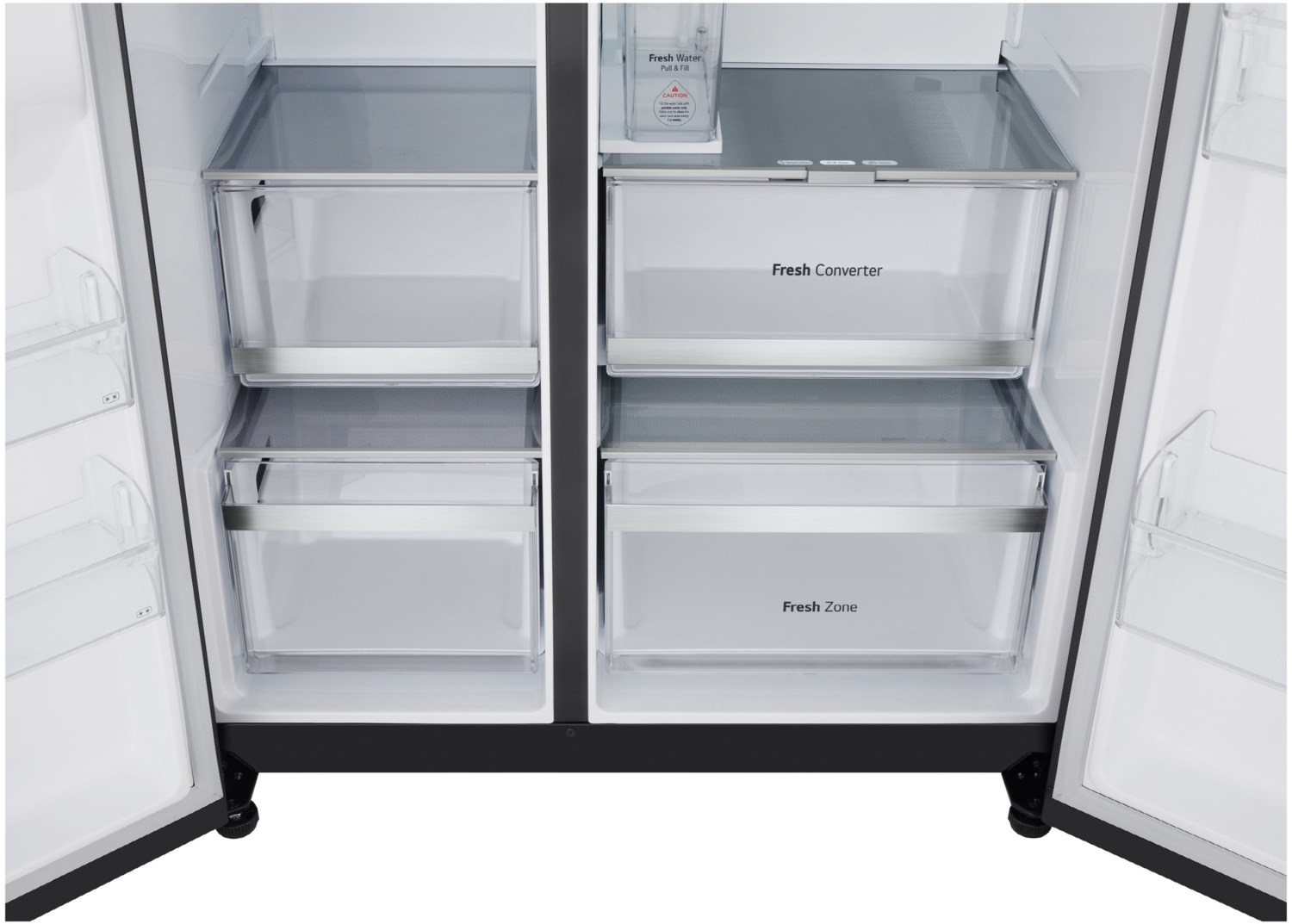 LG GSJE81EPBD Side by Side matte black EEK: D, 628L, Wassertank