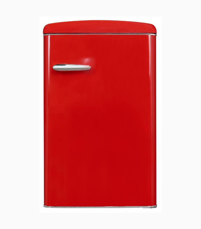 Exquisit RKS120-V-H-160E Retro Vollraumkühlschrank Rot