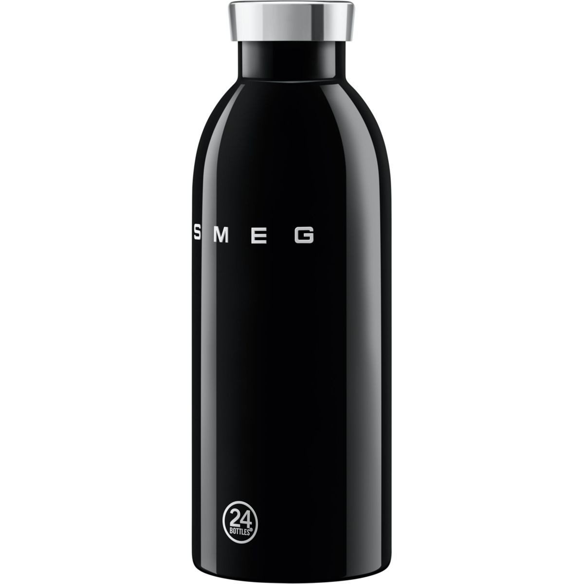 Smeg WBF01BL 24Bottles isolierte Edelstahlflasche 500ml schwarz Aussteller