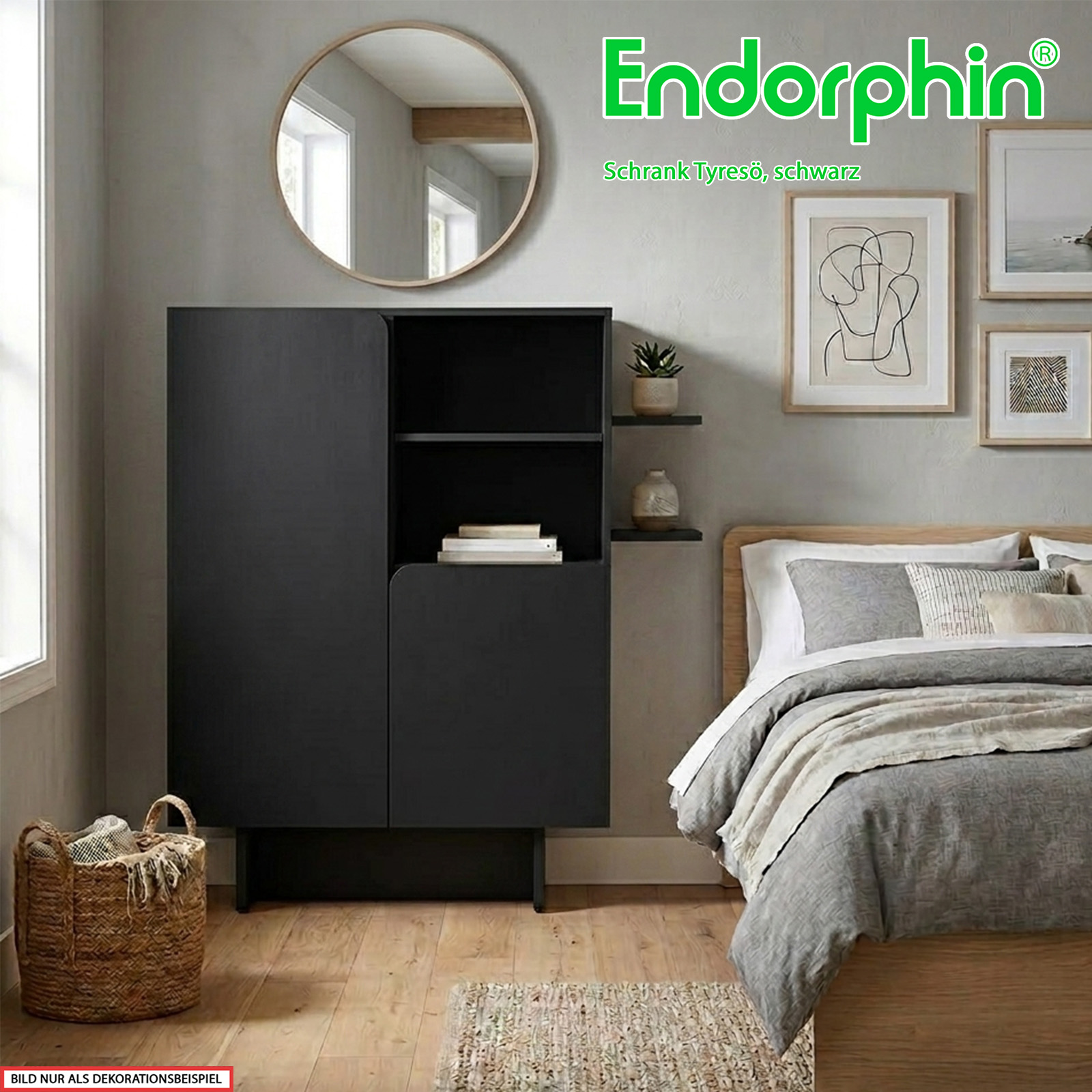 Endorphin Tyresö Highboard  MDF, schwarz