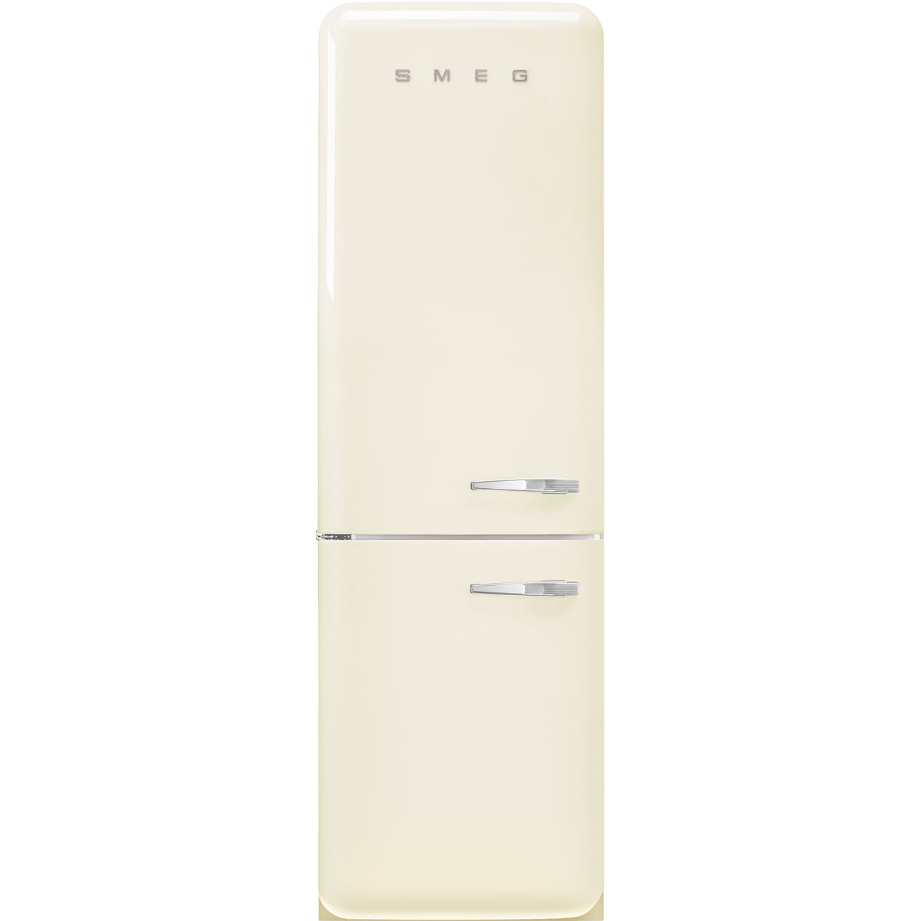 Smeg FAB32LCR5 Kühl-Gefrierkombination Linksanschlag Creme 50`s Style