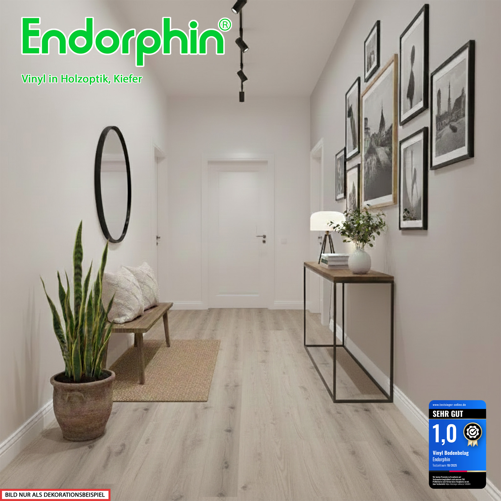 Endorphin Vinylboden selbstklebend in Holzoptik Kiefer 2,93qm