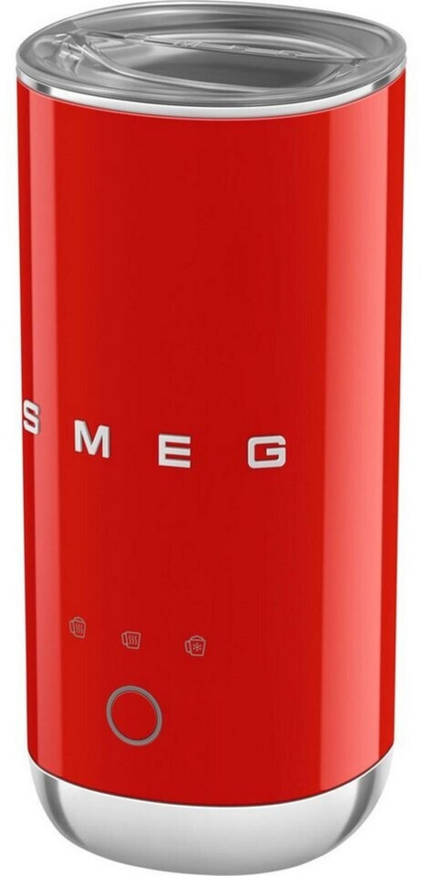 Smeg MFF02RDEU Kompakt-Milchaufschäumer Rot 50 Style