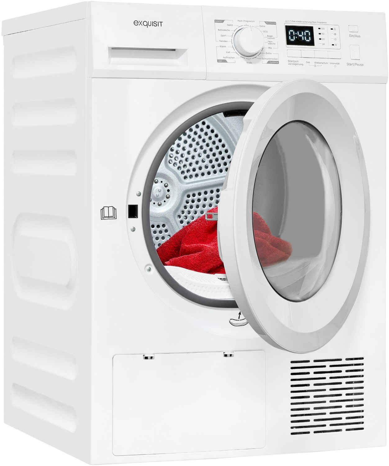 Exquisit TWP 1001-030D Wärmepumpentrockner 10KG EEK: D