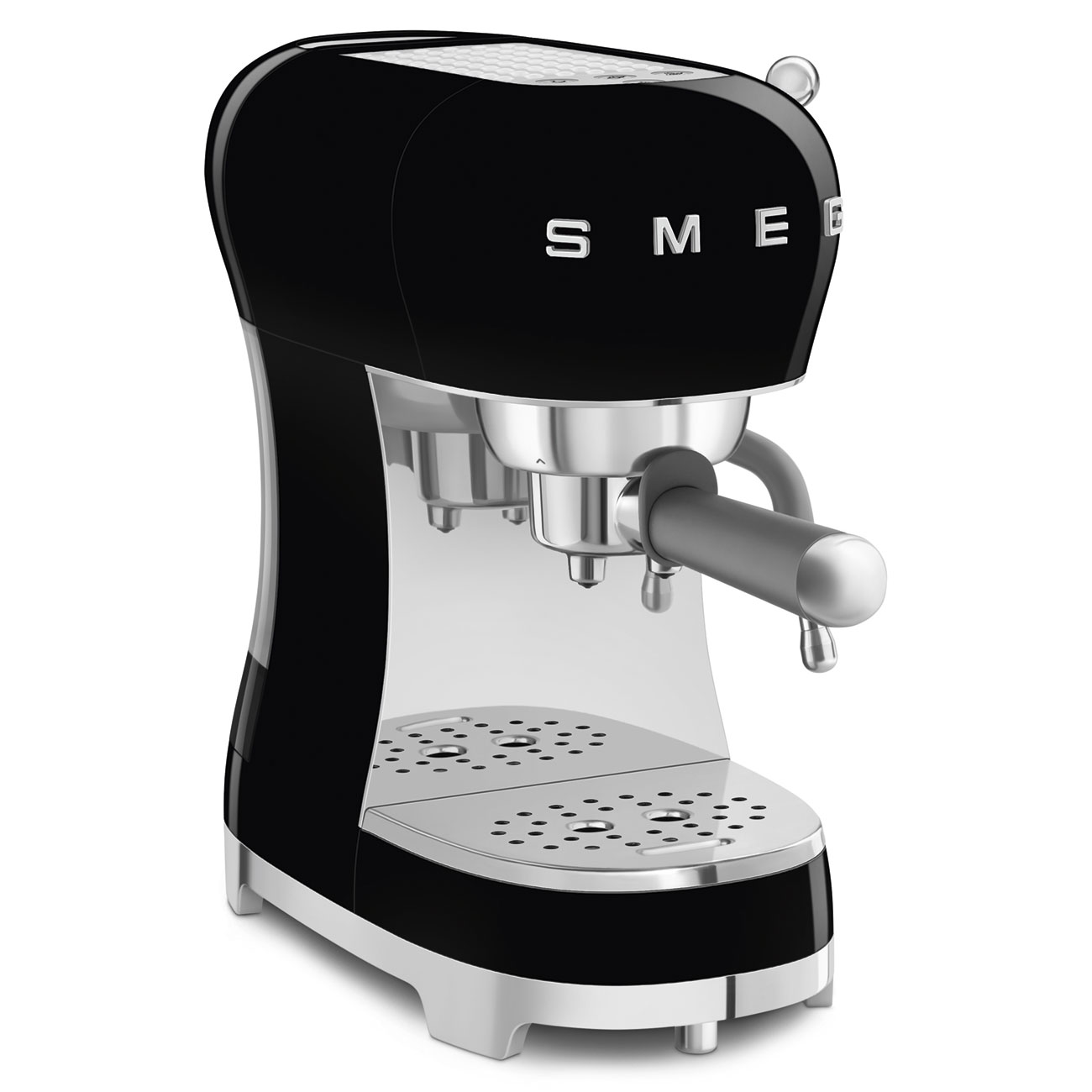 Smeg ECF02BLEU Espressomaschine schwarz 50`s Style