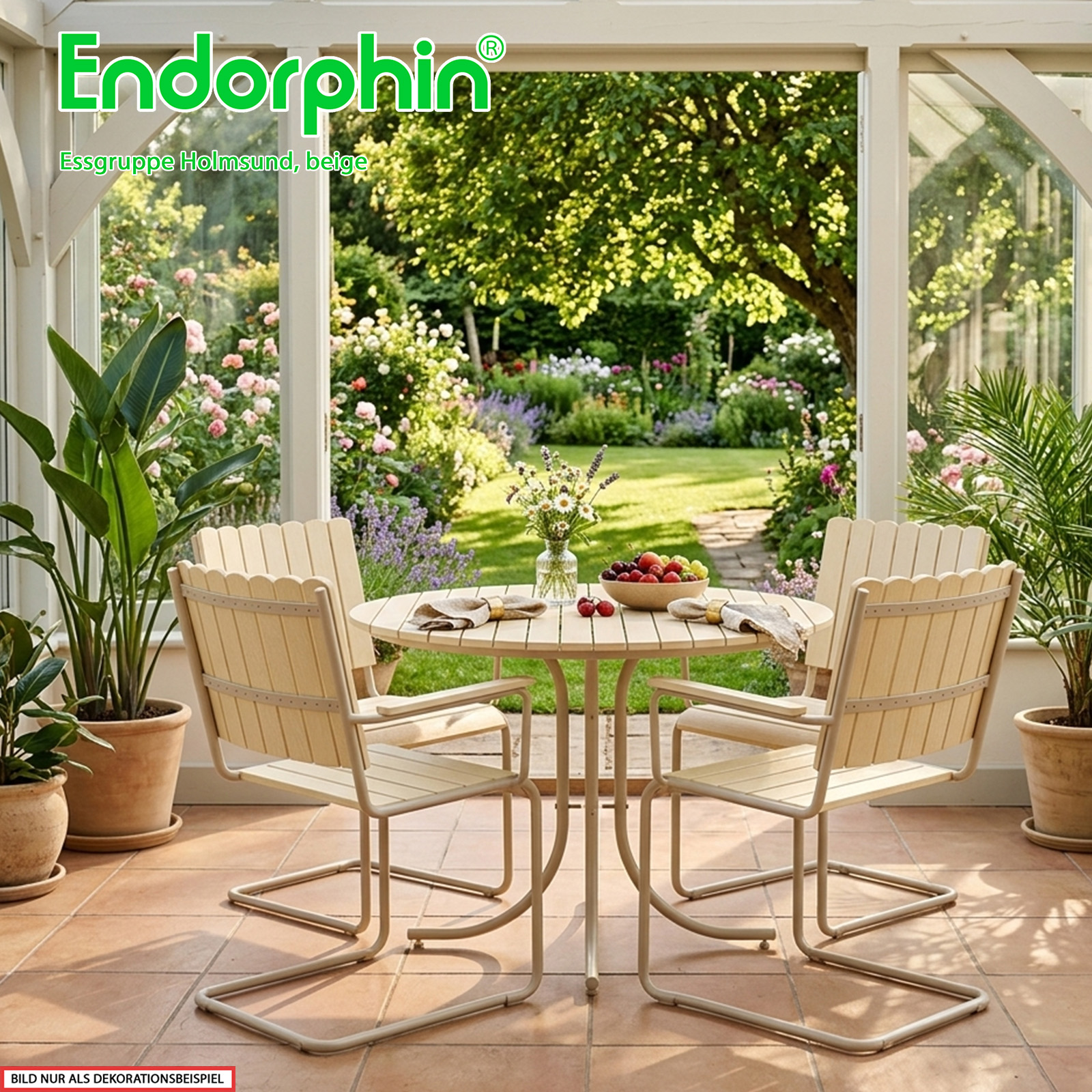 Endorphin Garten- Essgruppe Holmsund, beige