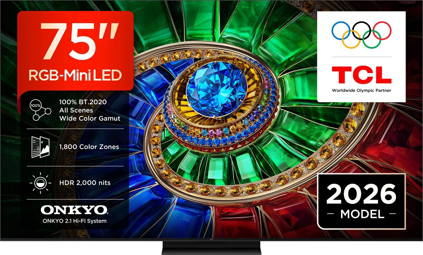 TCL 75RM7L RGB-Mini LED, 75 Zoll (190,5cm), 4K UHD, 144Hz, Smart-TV, IMAX