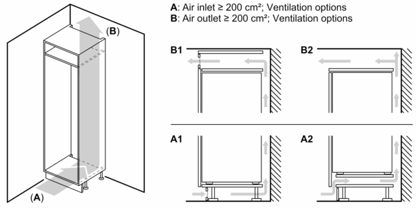 Constructa CE521EFE0 Einbaugefrierschrank 87.4 x 55.8 cm