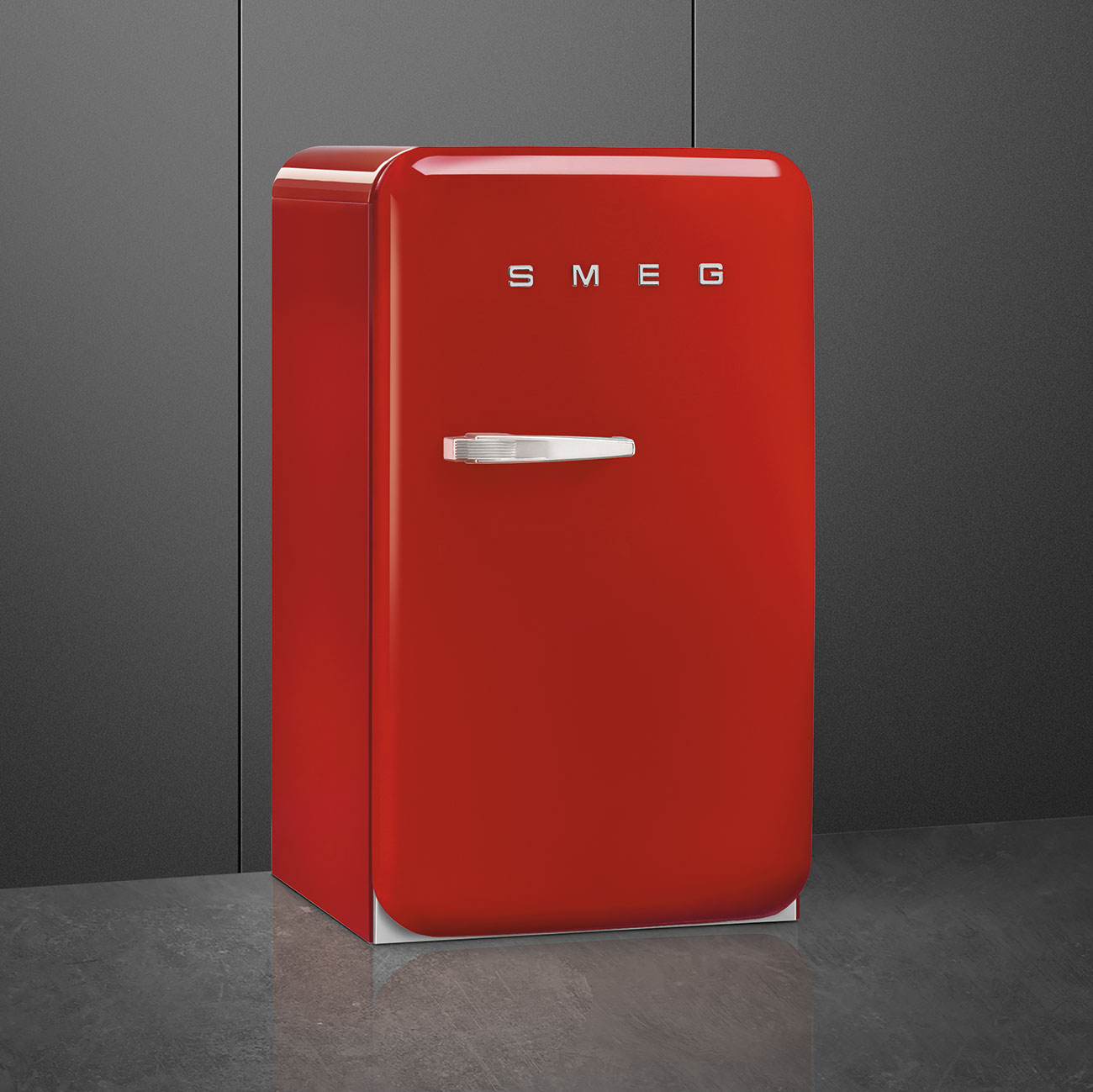Smeg FAB10RRD5 Kühlschrank Rechtsanschlag Rot 50`s Style, EEK: E