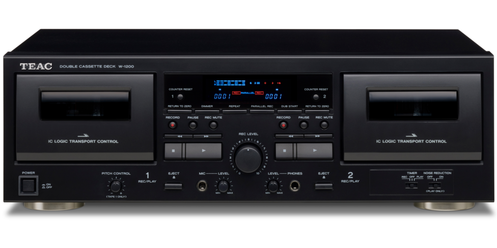 TEAC W-1200(B) Doppelkassettendeck Schwarz