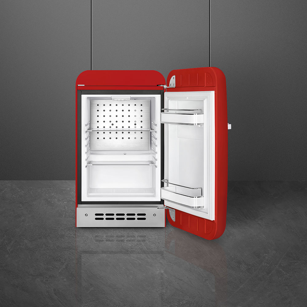 Smeg FAB5RRD5 Homebar Kühlschrank Rechtsanschlag Rot 50s Style, EEK: D