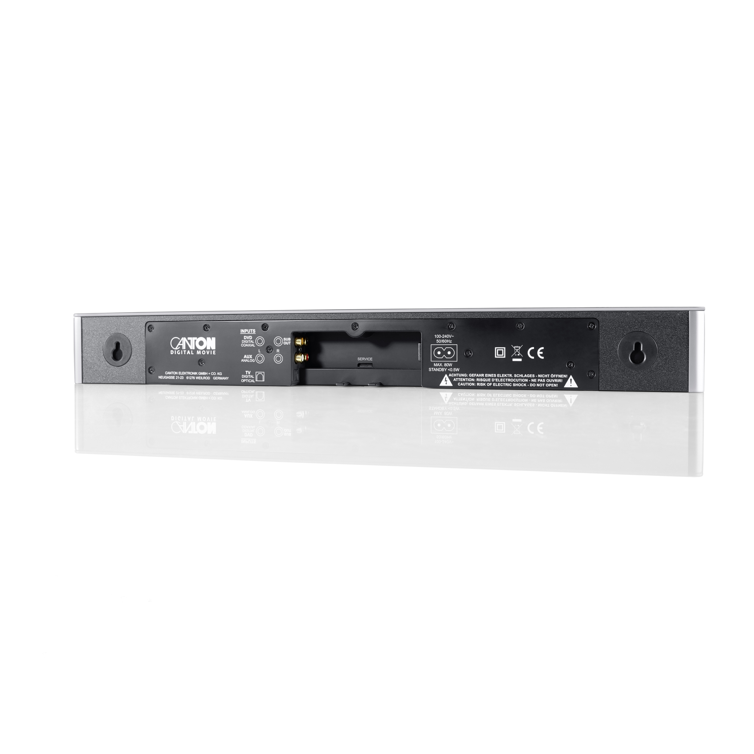 Canton DM 5 silber mit Glas