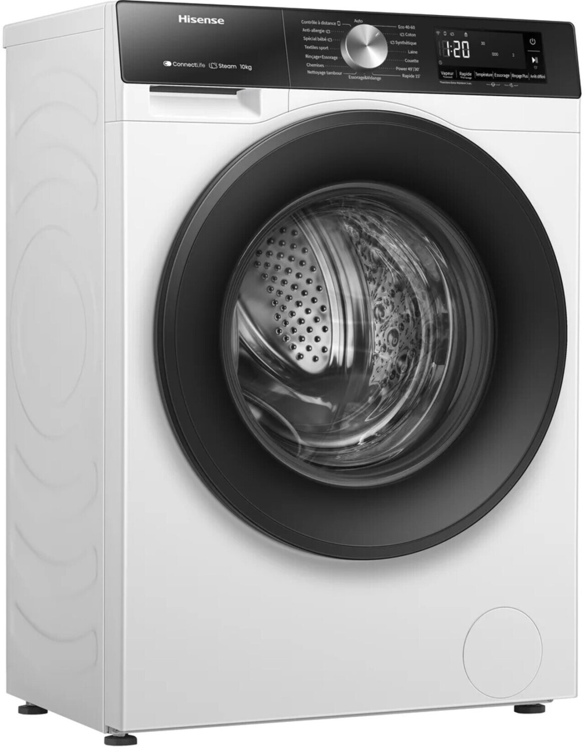 Hisense WF3S1043BW3 Waschmaschine 10KG, 1400u/min, EEK: A, Dampffunktion