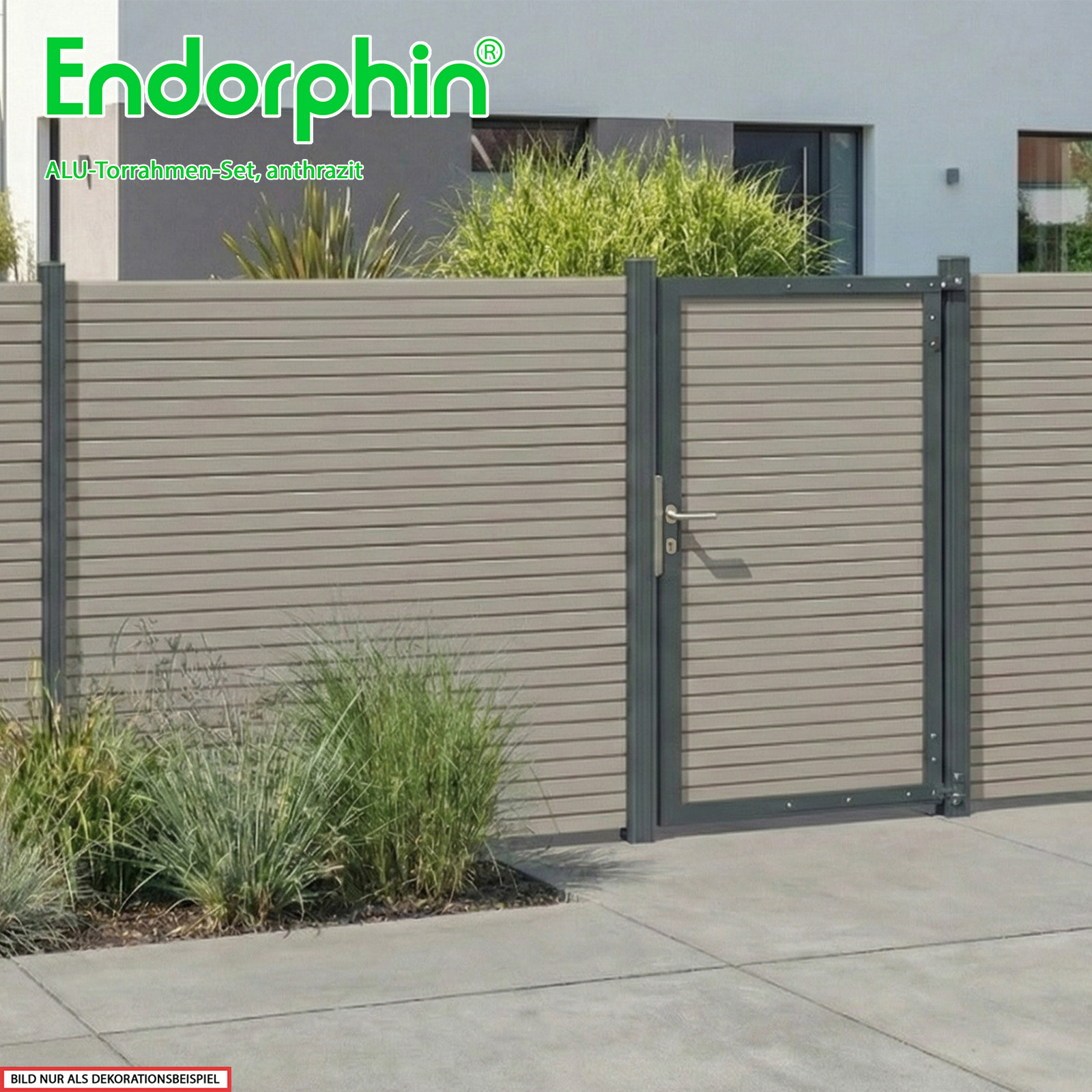 Endorphin Alu Torrahmen Set inkl Zubehör und verstärkten Pfosten 235cm in anthrazit