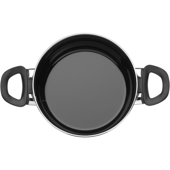 Silit 2101303190 Modesto Line Kochtopf 20cm schwarz