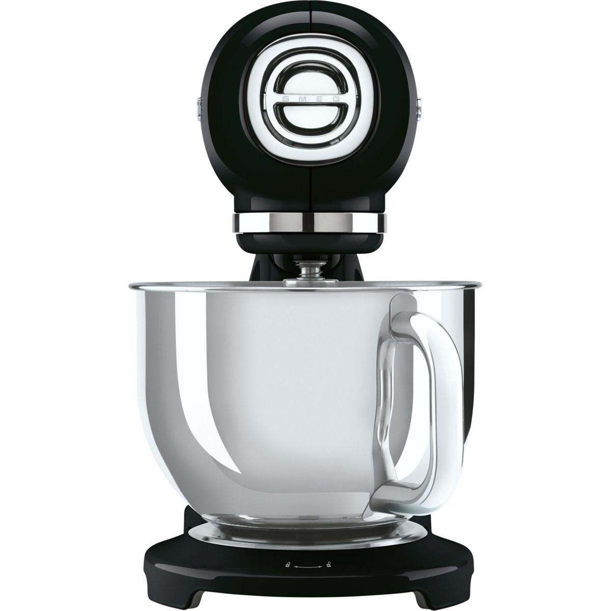 Smeg SMF05BLEU Küchenmaschine 50s Style Schwarz, 2026 Modell Jubiläumsaktion - 60 Monate Geräteschutz