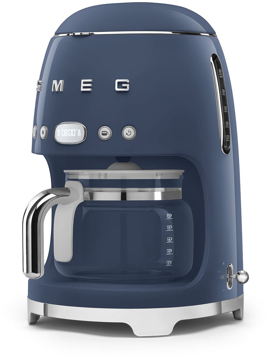Smeg DCF02NBEU Filterkaffeemaschine Navy Blue 50s Style Jubiläumsaktion - 60 Monate Geräteschutz
