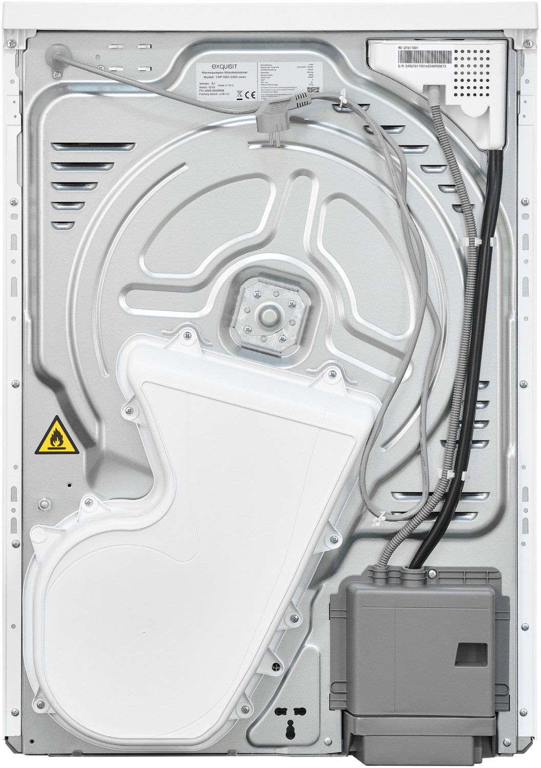 Exquisit TWP 1001-030D Wärmepumpentrockner 10KG EEK: D