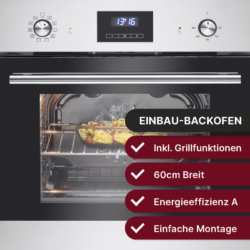 Bomann EBO 7911 Einbau-Elektro-Backofen Edelstahl
