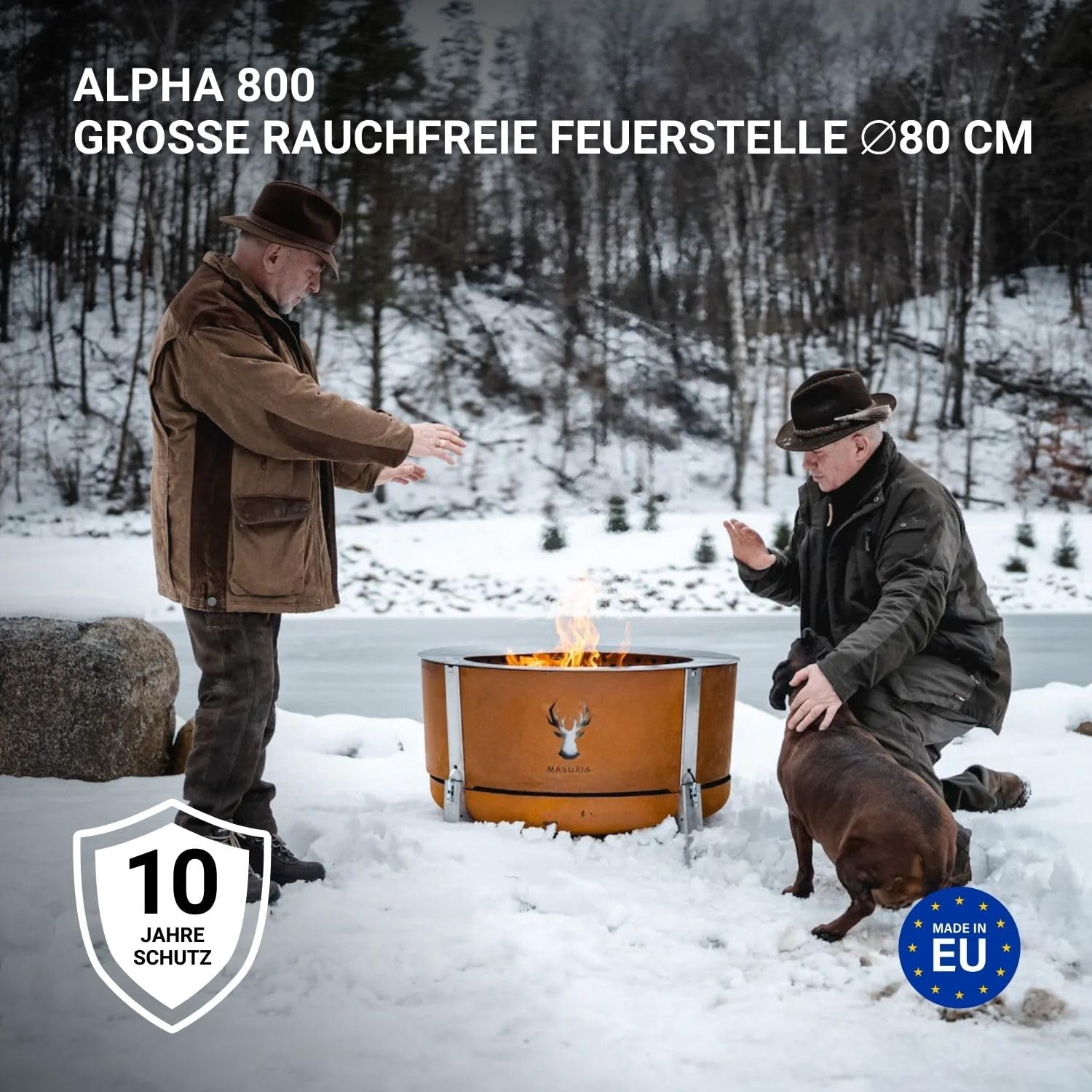Masuria Wild Alpha 800 corten Hirsch