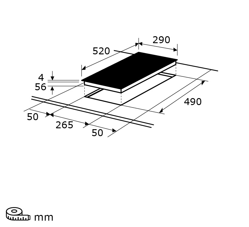 Exquisit EKI300-B-380 | Einbaugerät | 2 Induktionskochzonen | 3.500 W | Induktionskochfeld