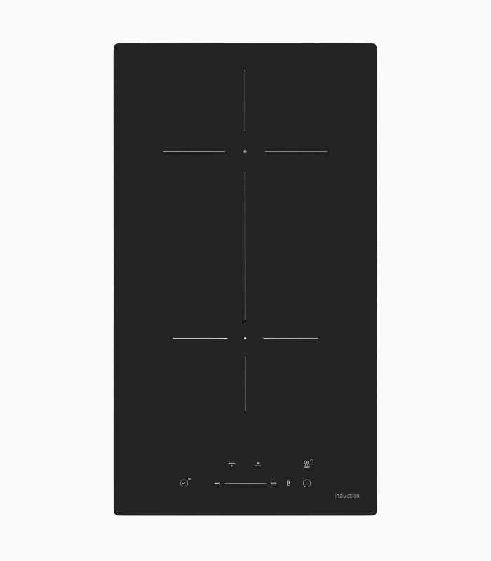 Exquisit EKI300-B-380 | Einbaugerät | 2 Induktionskochzonen | 3.500 W | Induktionskochfeld