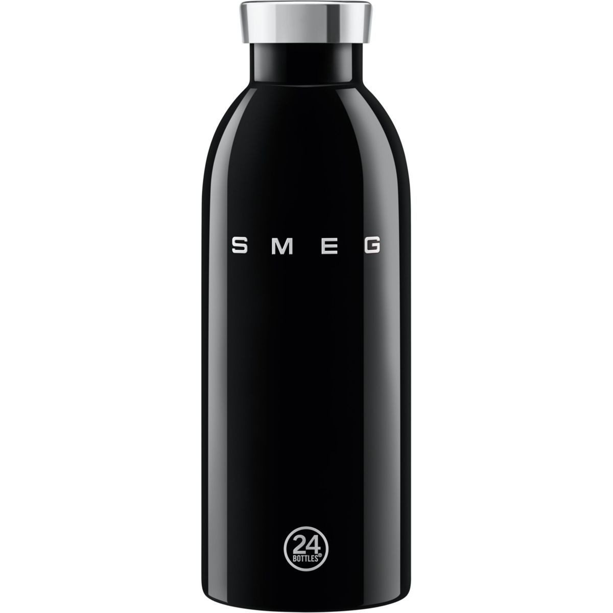 Smeg WBF01BL 24Bottles isolierte Edelstahlflasche 500ml schwarz Aussteller